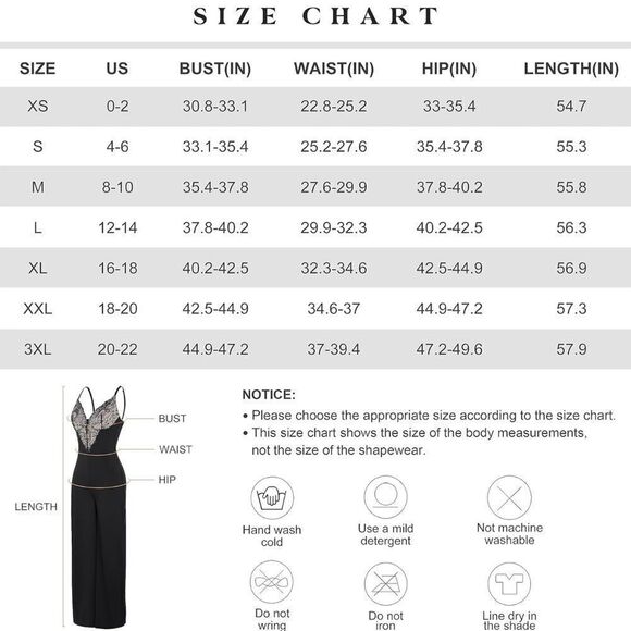 NWT Popilush The Shapewear Built-in Lace Backless V Neck Wide Leg Bodysuit - Picture 12 of 16